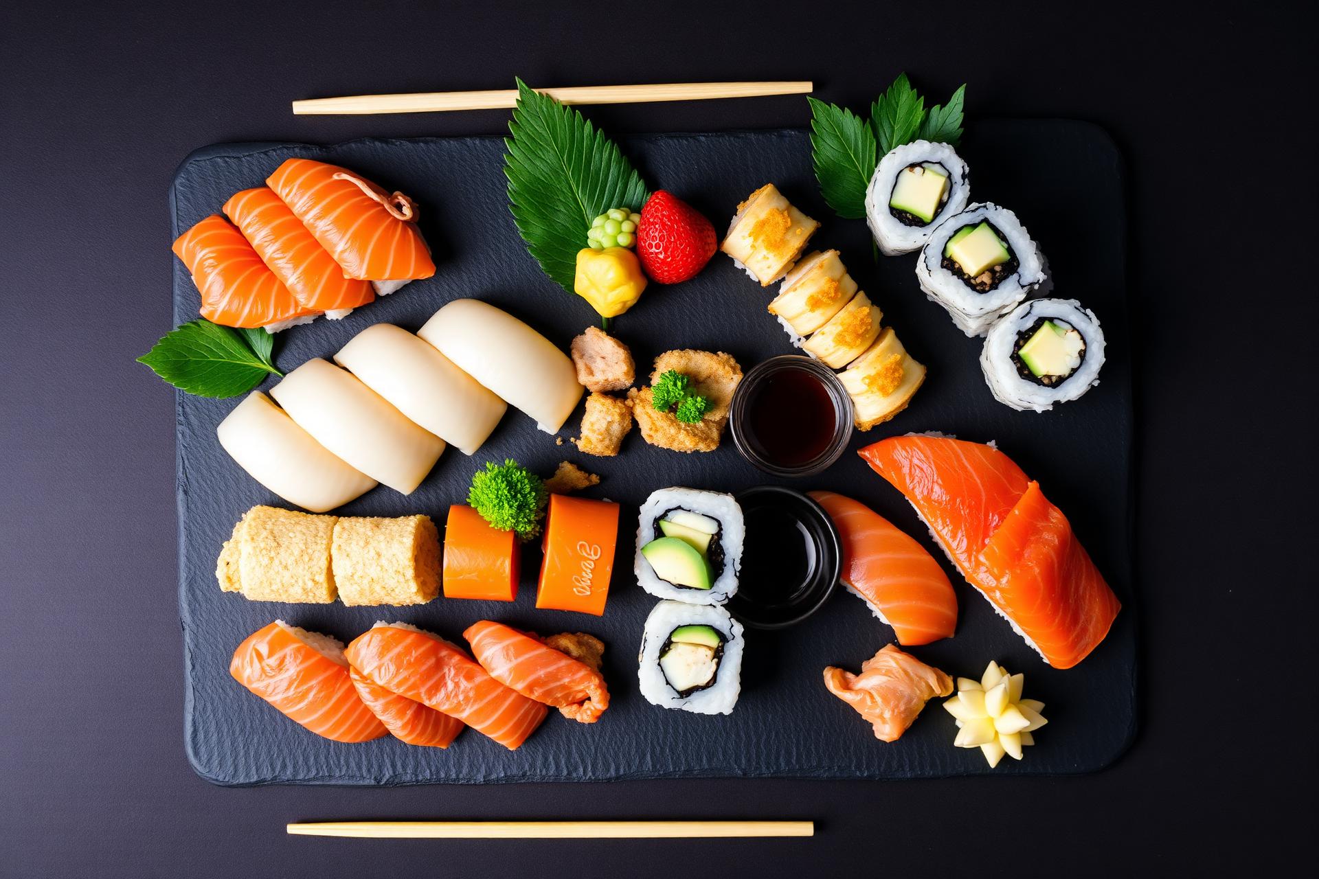 Sushi tallrik